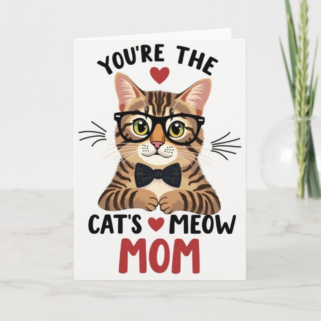 Glasögonförsed Kattmamma Dag Kort (Framsida)
