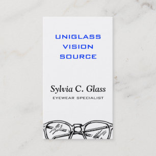 Glasögonglas Eyewear Optisk vision Visitkort