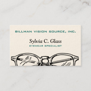 Glasögonglas Eyewear Optisk vision Visitkort