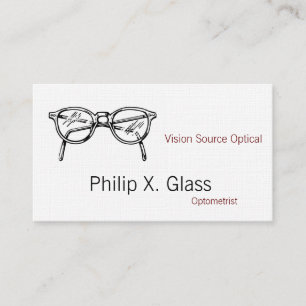 Glasögonglas Eyewear Optisk vision Visitkort