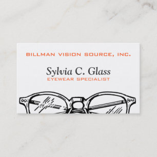 Glasögonglas Eyewear Optisk vision Visitkort