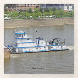 Glasögonglas underlägg av lerskiffer