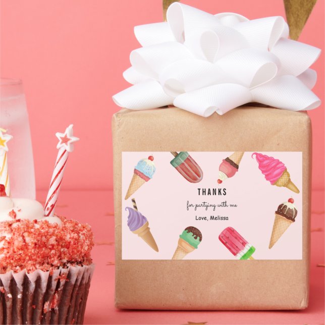 Glasögonkastare, blå Rosa Rektangulärt Klistermärke (Part)