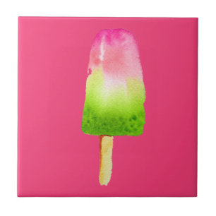 Glasögonpopsicle Sommaren Kakelplatta