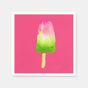 Glasögonpopsicle Sommaren Pappersservett