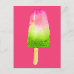 Glasögonpopsicle Sommaren Vykort