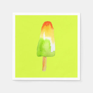 Glasögonpopsicle Sommarisblock popkonst av orange Pappersservett