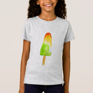 Glasögonpopsicle Sommarisblock popkonst av orange T Shirt