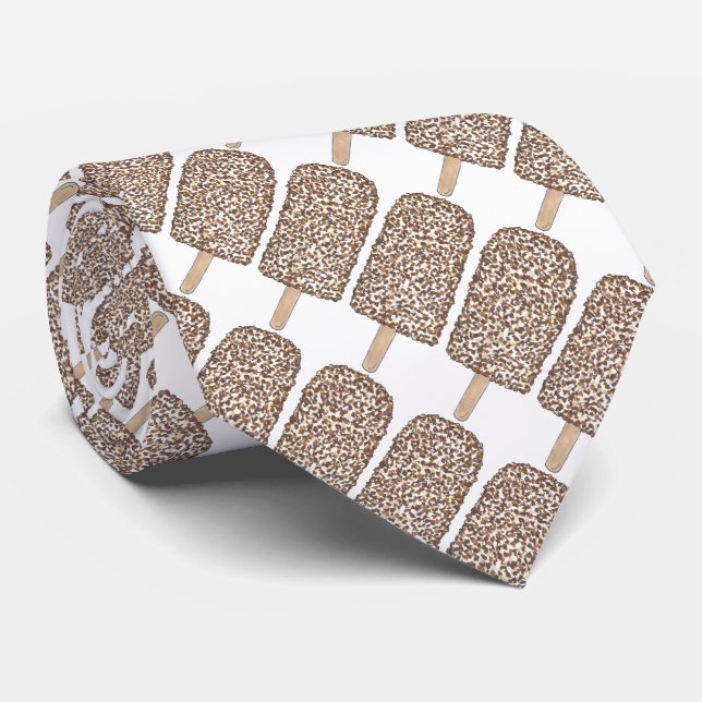 Glasögonpopulationer i choklad Glass Tie Slips (Rullad)