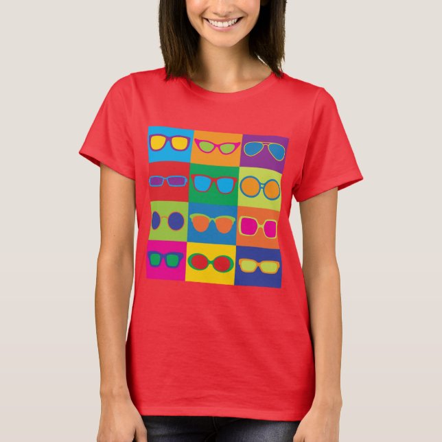 Glasögonschackbräde Tee Shirt (Framsida)