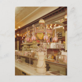 Glasparlor med tiffany-lampa vykort