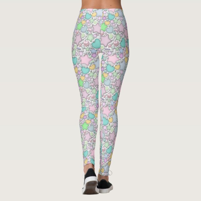 Glaspärlor, smycken leggings (Baksida)