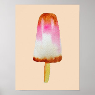 Glaspopsikel för popkonsthöljet Cute cola Poster