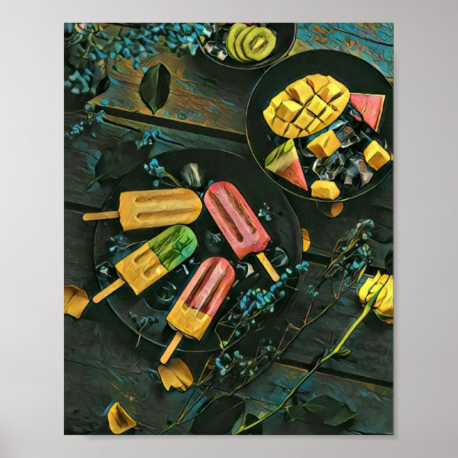Glaspropp i färglös glass poster (Framsidan)