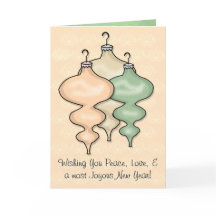 Glasprydnadsämnen på persikokrok (Personlig)