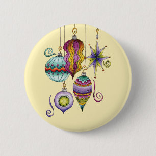 Glasprydnadsföremål för Cute-jul, Elegant och Fina Knapp