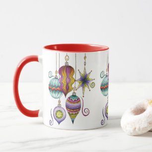 Glasprydnadsföremål för Cute-jul, Elegant och Fina Mugg