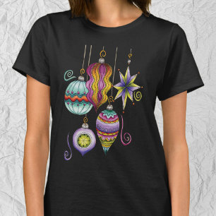 Glasprydnadsföremål för Cute-jul, Elegant och Fina Tee Shirt