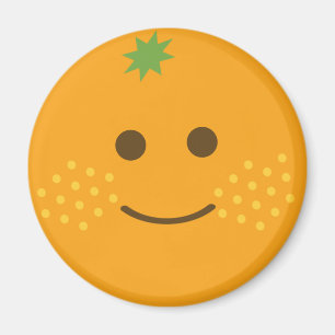 Glasprydnadsföremål för Cute Orange Magnet