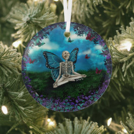 Glasprydnadsföremål - Skeleton Fairy Julgransdekoration