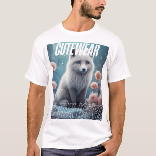 Glasräv i Blommigt Garden - Cute Aesthe T Shirt