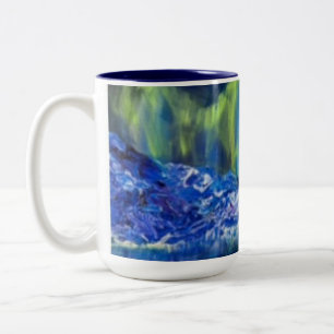 Glasreflektioner 2-ton 15 oz kaffe Mugg
