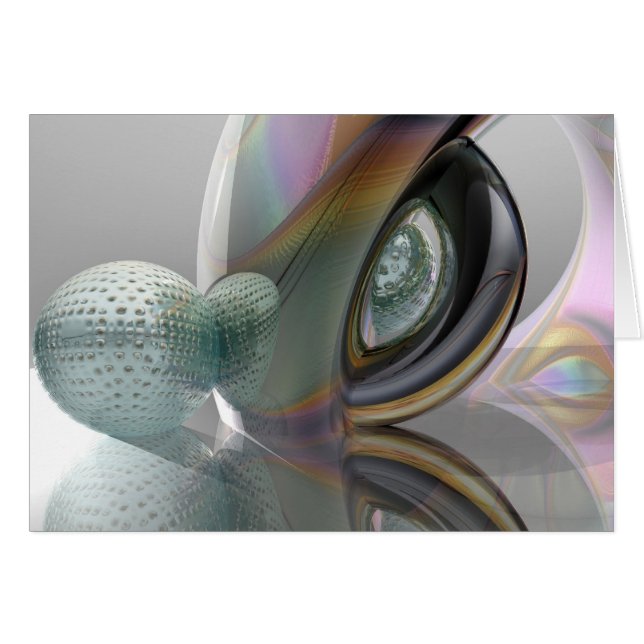 Glasreflexioner Hälsningskort (Framsidan Horizontal)