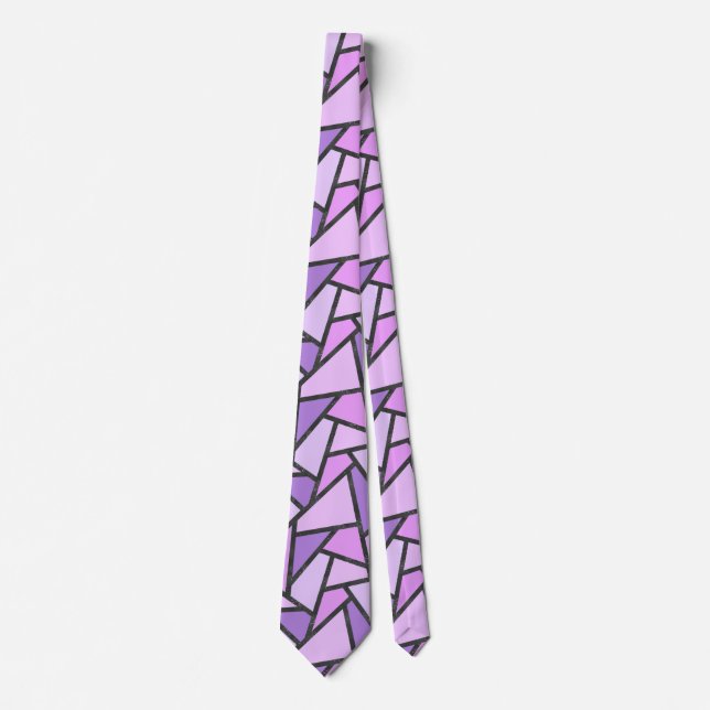 Glasrutor av lilac nedfläckad mönster slips (Framsida)