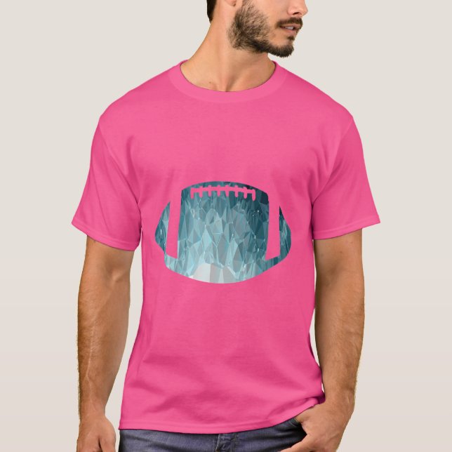 Glass American Football Funny Sports Gift T Shirt (Framsida)