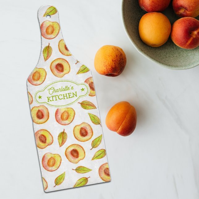 Glass Anpassningsbar Peach Watercolor, Kitchen (Skapare uppladdad)