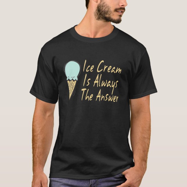 Glass är alltid svaret på den svenska desserten Ic T Shirt (Framsida)