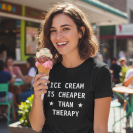 Glass är billigare än terapi roligt t-shirt