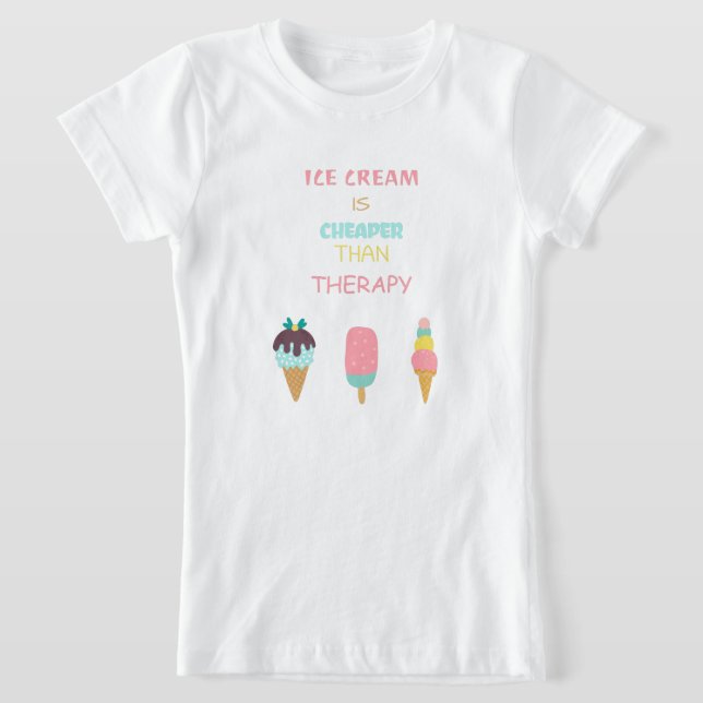 Glass är billigare än terapi t shirt (Laydown)