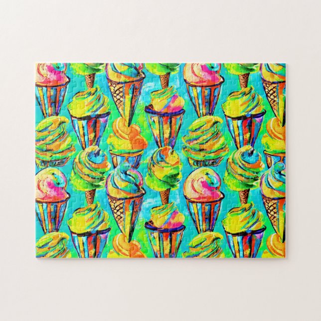 Glass Art 2 Dagens pussel Jigszle nyligen (Horisontell)