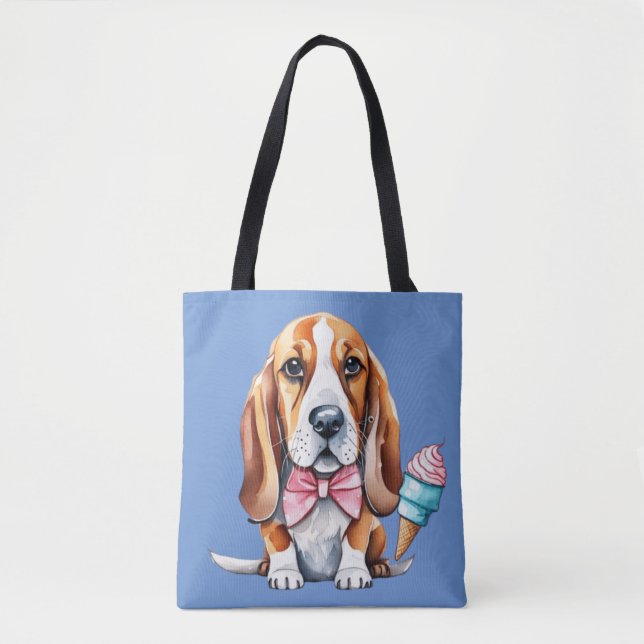 Glass av hund tygkasse (Framsida)