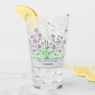 Glass av Wildblommor Bridesmaid Bröllop Glaskopp