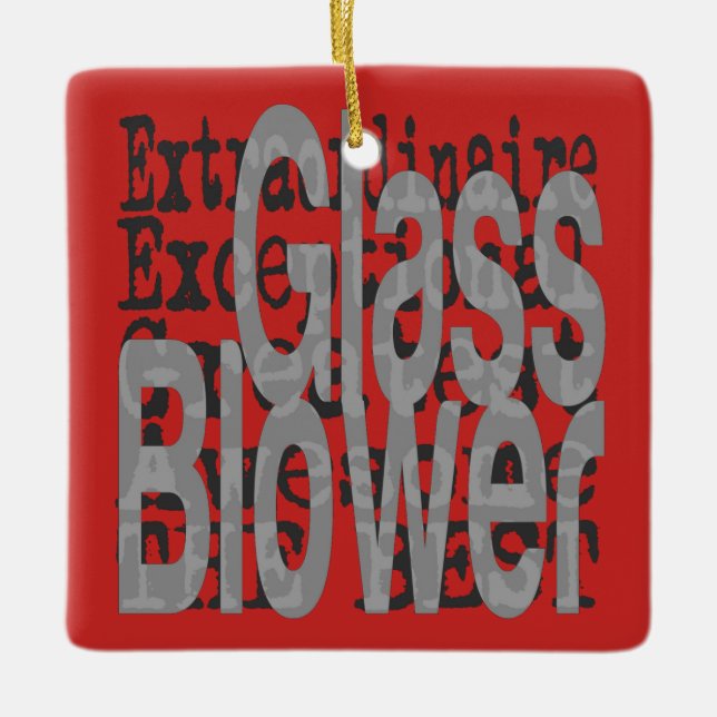 Glass Blower Extraordinaire Julgransprydnad Keramik (Framsida)