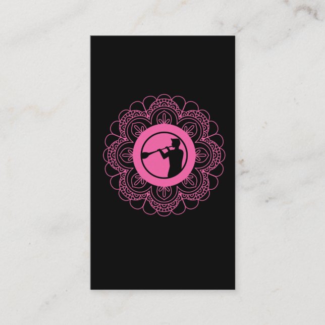 Glass Blower Mandala-yrket Glass Blowing Art Visitkort (Framsida)