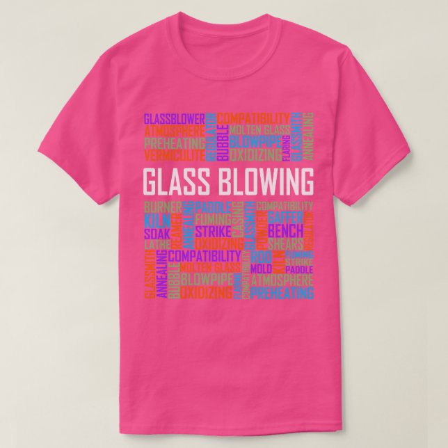 Glass Blowing Ord T Shirt (Design framsida)
