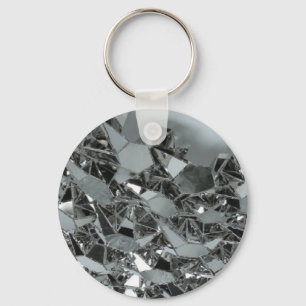 Glass brutet lappar nyckelring