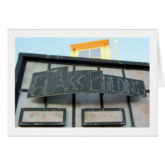 Glass Byggnad Hälsningskort