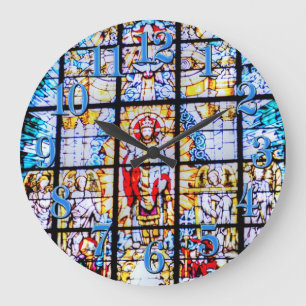 Glass Church Window, Greenwich, Förenade kungarike Stor Klocka