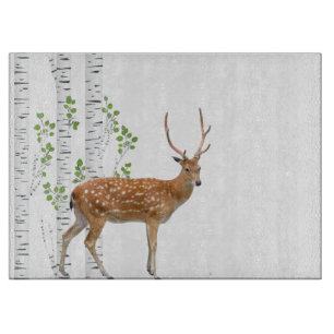 Glass Cining Hjort Doe Woodland Buck