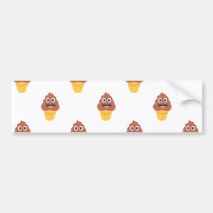 glass cone poo emoji bildekal