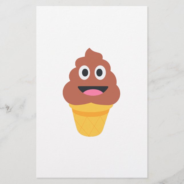 glass cone poo emoji brevpapper (Framsida)