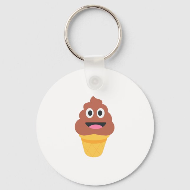 glass cone poo emoji nyckelring (Framsida)