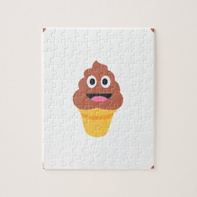 glass cone poo emoji pussel (Vertikal)