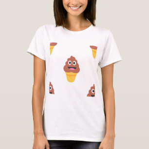 glass cone poo emoji t-shirt