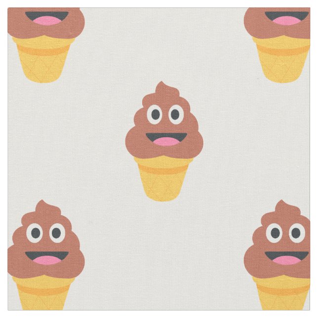 glass cone poo emoji-tyg tyg (Närbild)