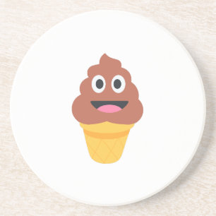 glass cone poo emoji underlägg